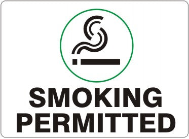 SMOKING PERMITTED SMOKING PICTO
