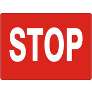 STOP SIGN RECTANGULAR - STOP SIGN RECTANGULAR, 14X20, Adhesive Vinyl