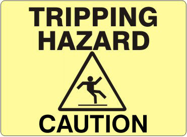 TRIPPING HAZARD FALLING PICTO CAUTION