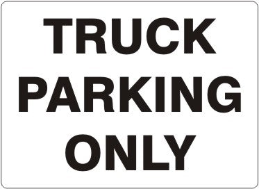TRUCK PARKING ONLY