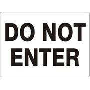 DO NOT ENTER - DO NOT ENTER, 14X20, Adhesive Vinyl