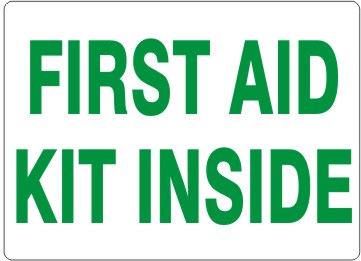 FIRST AID KIT INSIDE