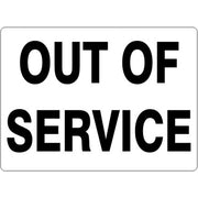OUT OF SERVICE - OUT OF SERVICE, 14X20, Adhesive Vinyl
