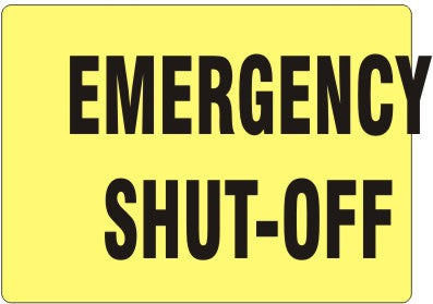 EMERGENCY SHUT-OFF