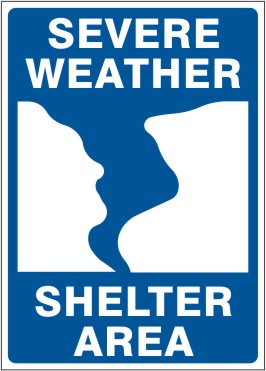 SEVERE WEATHER SHELTER AREA TORNADO PICTO