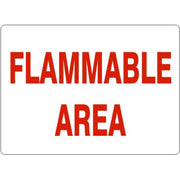 FLAMMABLE AREA - FLAMMABLE AREA, 14X20, Adhesive Vinyl