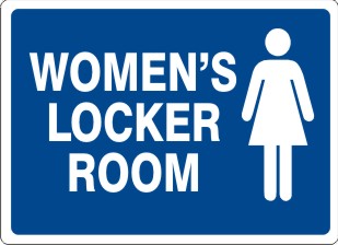 WOMEN’S LOCKER ROOM WITH WOMAN PICTO