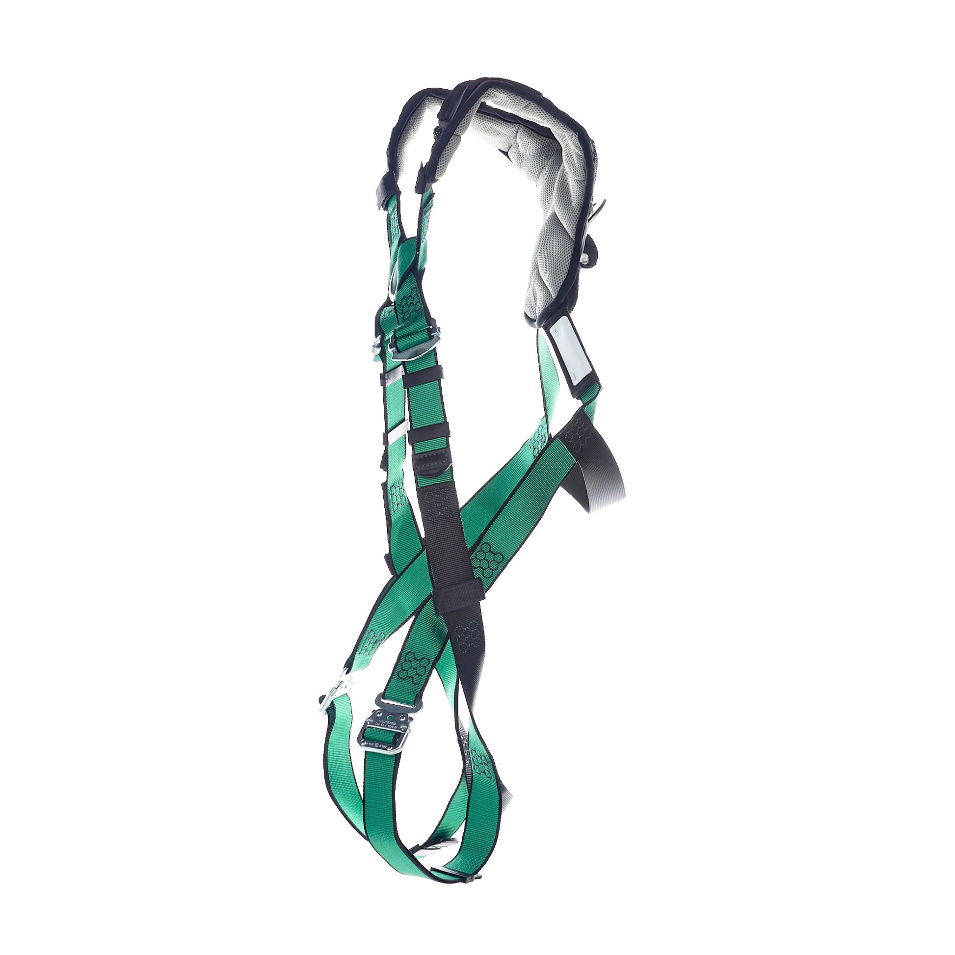 MSA V-FORM+ Harness w/Back & Front D-Rings - Quick Connect Leg Straps - Super Extra Large - 10206111