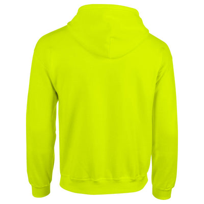 Gildan 186 Adult Heavy Blend 8 oz. Full-Zip Hooded Sweatshirt - Safety Green