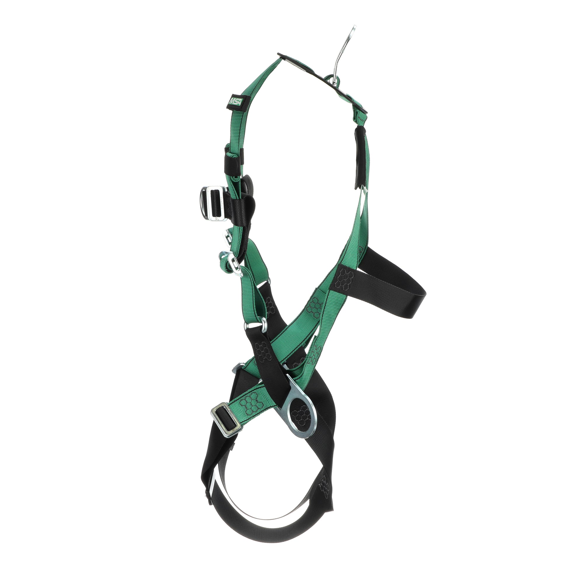 MSA V-FORM Harness w/Back, Front & Side D-Rings - Qwik-Fit Leg Straps - Super Extra Large - 10197438
