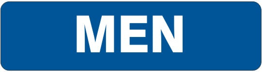 MEN SIGN - MEN SIGN, 4X20, Aluminum (.040)