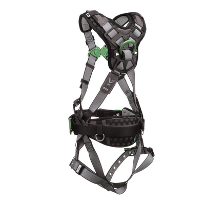 MSA V-FIT Construction Harness w/Back & Side D-Rings - Tongue Buckle Leg Straps - Shoulder Padding - Extra Small - 10195148