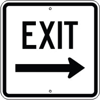 EXIT RIGHT ARROW