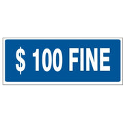 100 FINE - HANDICAPPED PARKING SIGN - 100 FINE - HANDICAPPED PARKING SIGN, 6X12, Aluminum (.080) EGP Reflective
