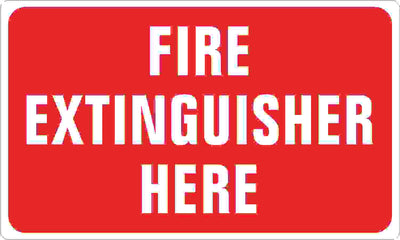 FIRE EXTINGUISHER HERE