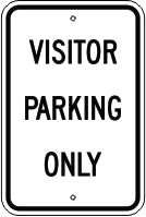 VISITOR PARKING ONLY