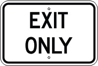 EXIT ONLY