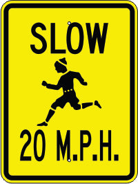 SLOW PICTO 20 M.P.H.