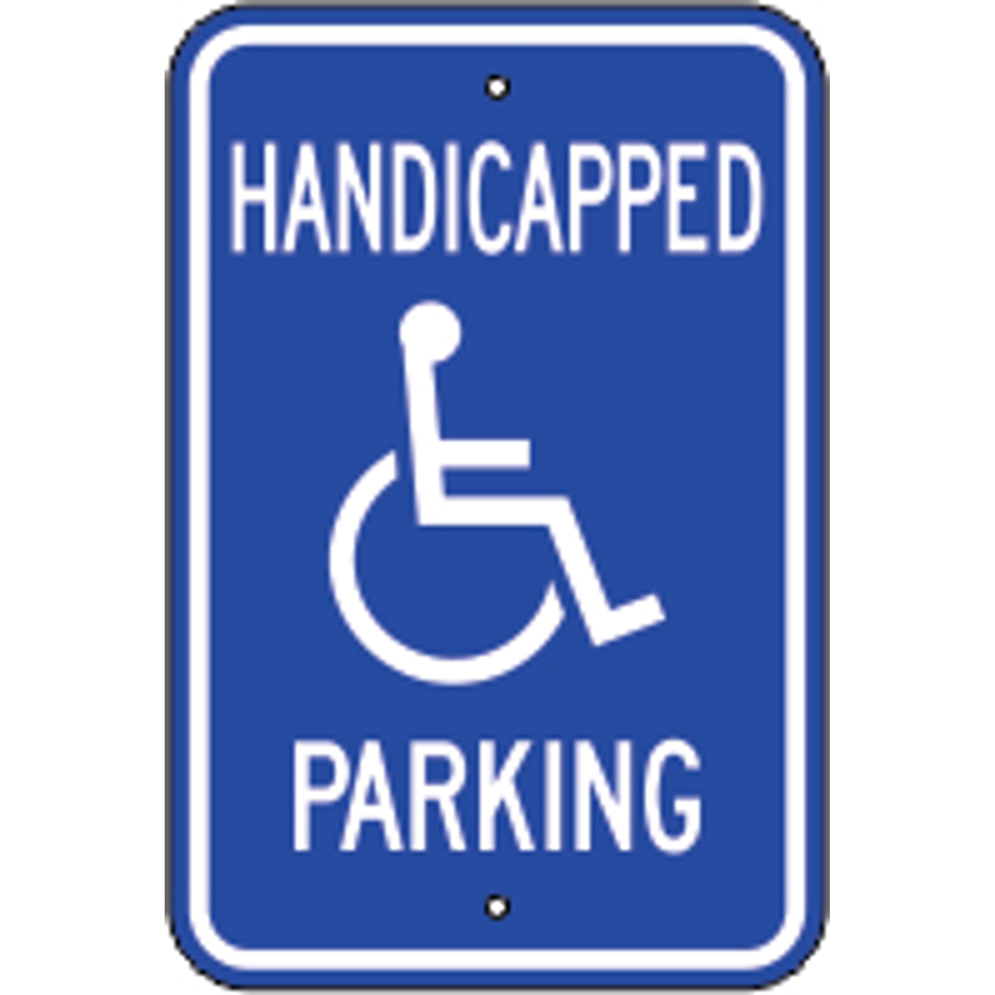HANDICAPPED PICTO PARKING - HANDICAPPED PARKING SIGN - HANDICAPPED PICTO PARKING - HANDICAPPED PARKING SIGN, 18X12, Aluminum (.080) EGP Reflective