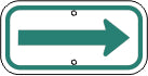RIGHT ARROW - HANDICAPPED PARKING SIGN