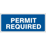 PERMIT REQUIRED - HANDICAPPED PARKING SIGN - PERMIT REQUIRED - HANDICAPPED PARKING SIGN, 6X12, Aluminum (.080) HIP Reflective