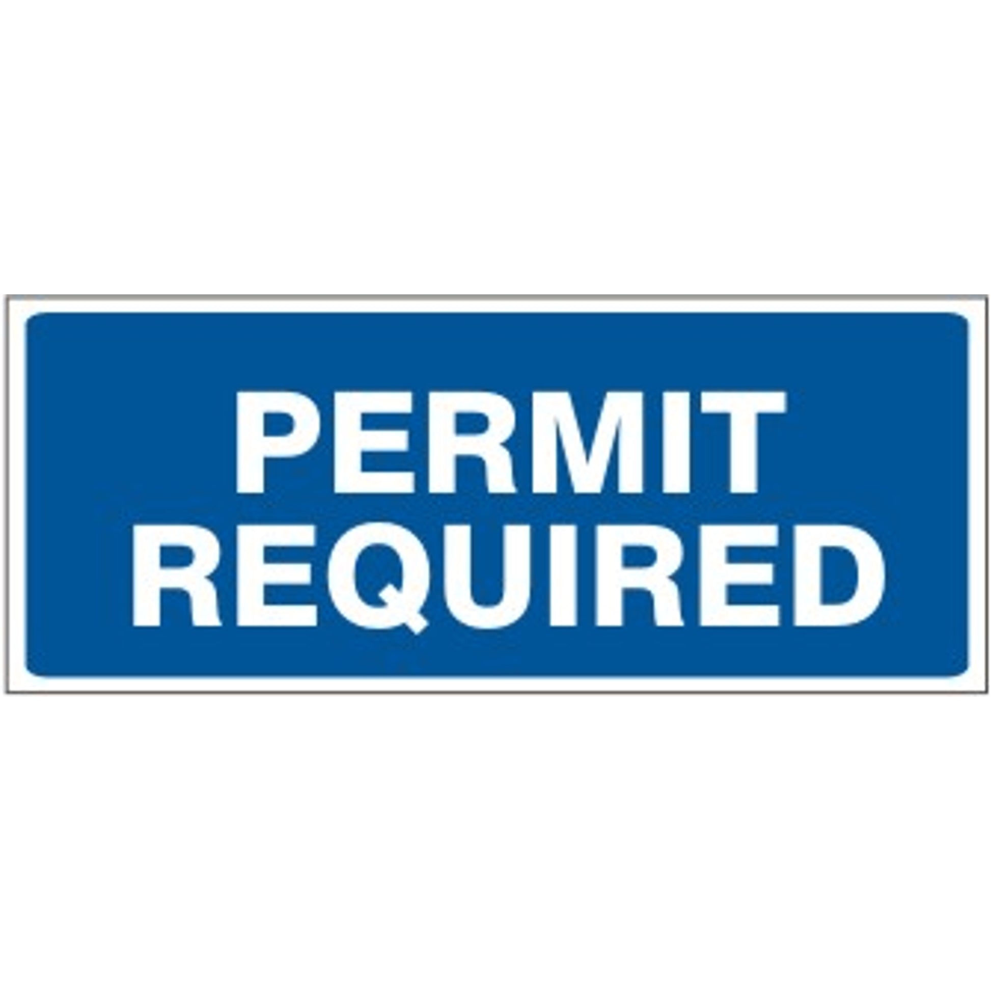 PERMIT REQUIRED - HANDICAPPED PARKING SIGN - PERMIT REQUIRED - HANDICAPPED PARKING SIGN, 6X12, Aluminum (.080) HIP Reflective