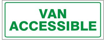 VAN ACCESSIBLE - HANDICAPPED PARKING SIGN