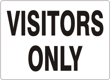 VISITORS ONLY