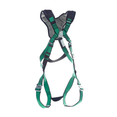 MSA V-FORM+ Harness w/Back & Front D-Rings - Quick Connect Leg Straps - Super Extra Large - 10206111