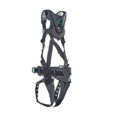 MSA V-FLEX Construction Harness w/Back, Front & Side D-Rings - Tongue Buckle Leg Straps - Extra Large - 10211348