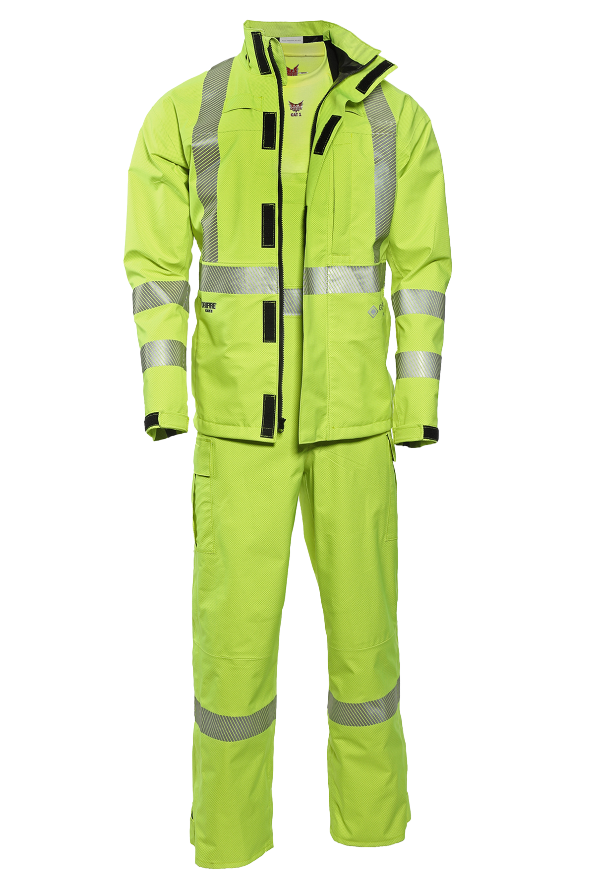 DRIFIRE HYDROflash Hi-Vis FR Rain Bib Class E - HYDROFLASHB-Y