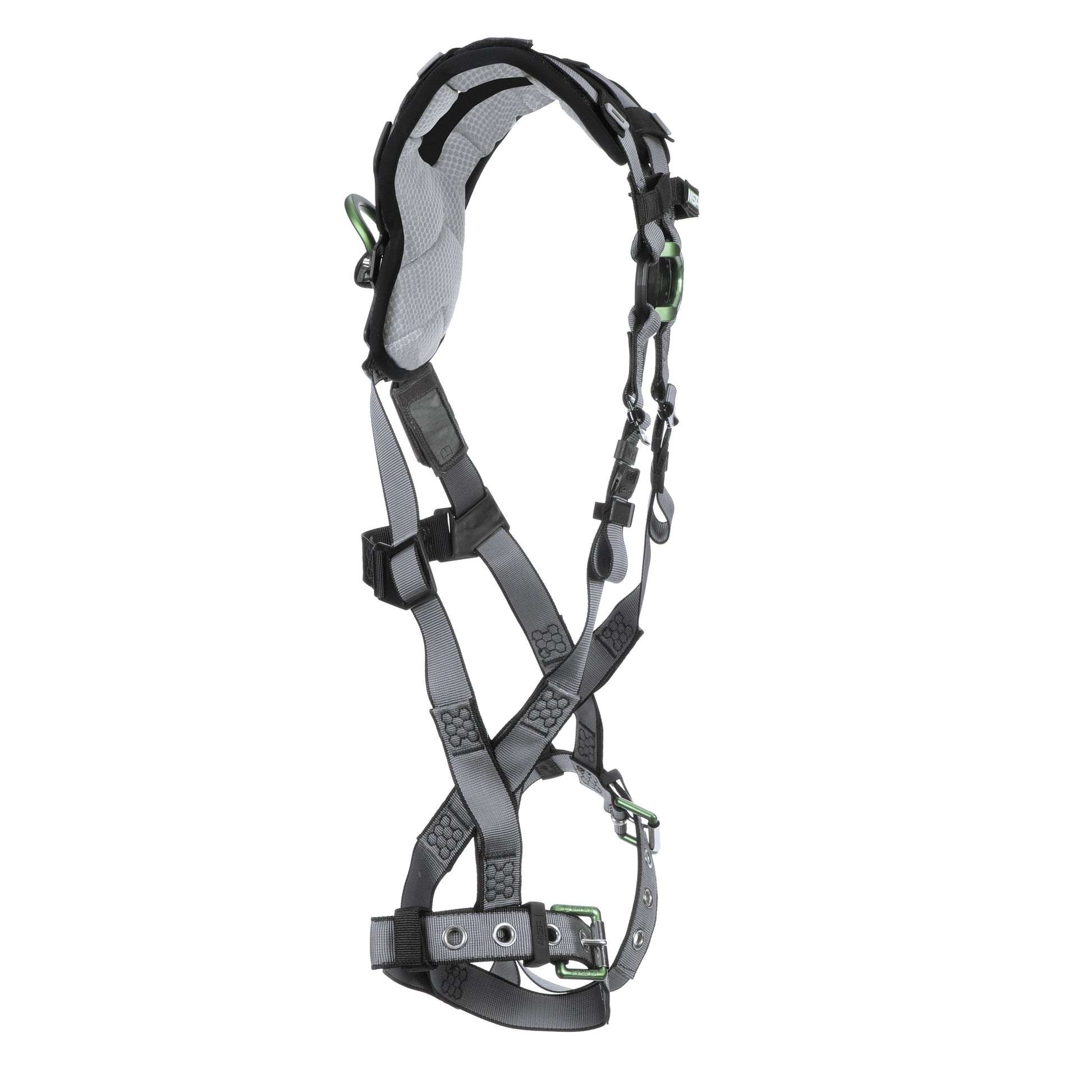 MSA V-FIT Harness w/Back D-Ring - Tongue Buckle Leg Straps - Shoulder & Leg Padding - Standard - 10194977