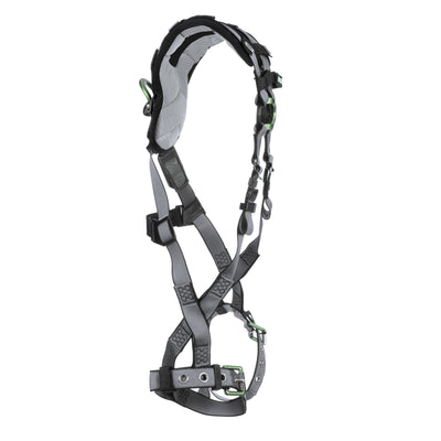 MSA V-FIT Harness w/Back D-Ring - Tongue Buckle Leg Straps - Shoulder & Leg Padding - Super Extra Large - 10194979
