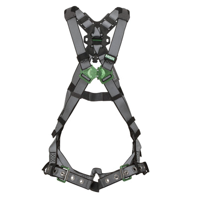 MSA V-FIT Harness w/Back D-Ring - Tongue Buckle Leg Straps - Standard - 10195092