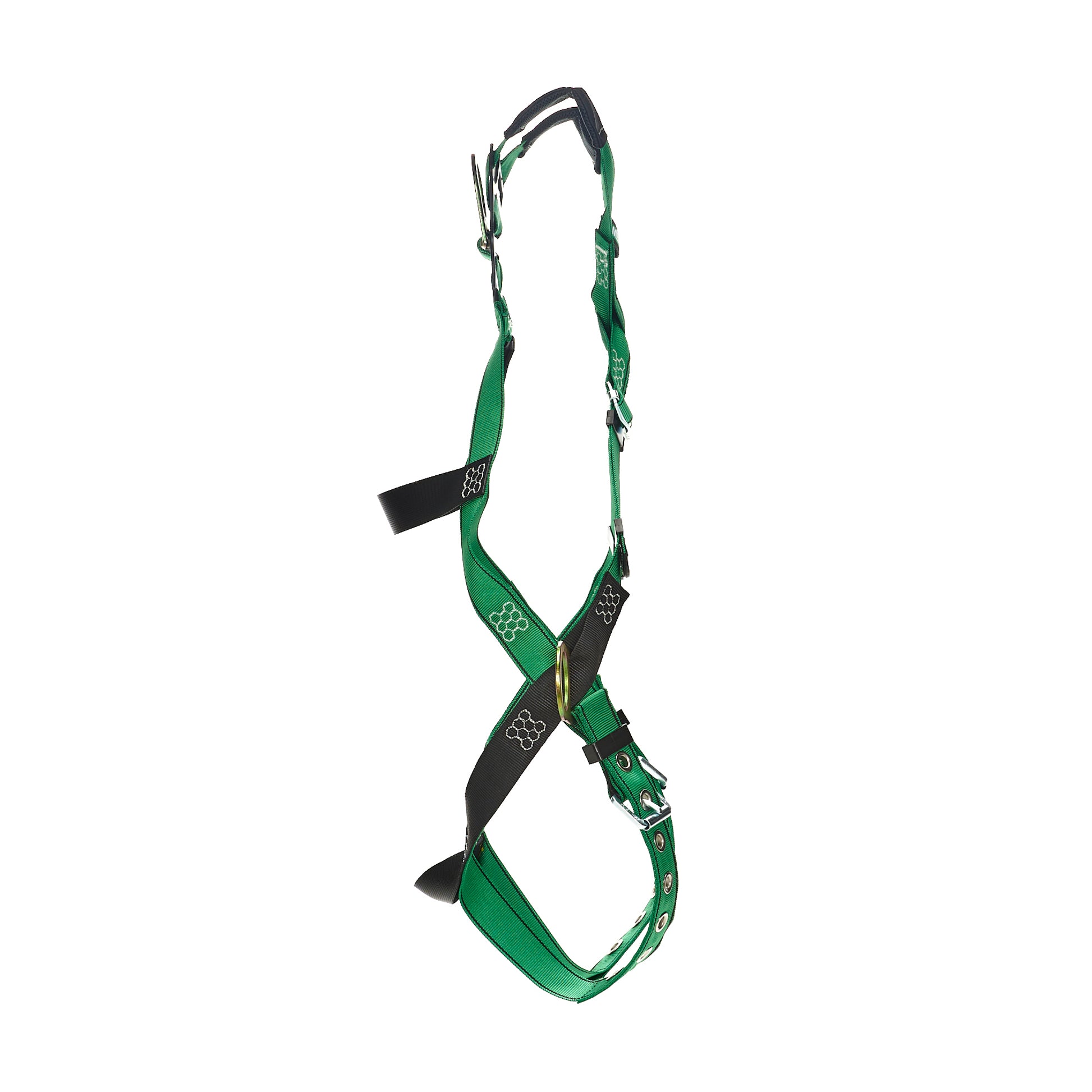 MSA V-FORM Harness w/Back & Side D-Rings - Tongue Buckle Leg Straps Quick Connect Chest Buckle - Super Extra Large - 10206064