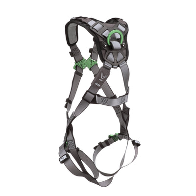 MSA V-FIT Harness w/Back D-Ring - Quick-Connect Leg Straps - Shoulder Padding - Extra Large - 10194671