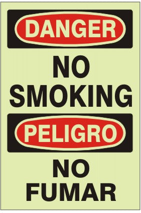 DANGER NO SMOKING PELIGRO NO FUMAR