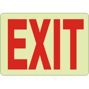 GLOW EXIT SIGN - GLOW EXIT SIGN, 10x14, Aluminum Glow