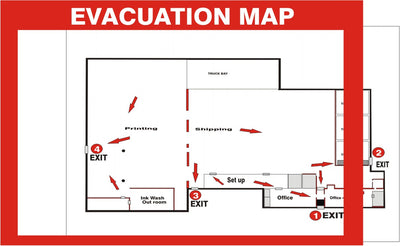 GLOW EVACUATION MAP HOLDER