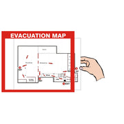 GLOW MAP HOLDER FOR 8.5”X11” MAP W/ 2 ADHESIVE - GLOW MAP HOLDER FOR 8.5”X11” MAP W/ 2 ADHESIVE, 10X12, Plastic Glow
