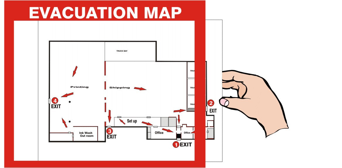 GLOW MAP HOLDER FOR 8.5”X11” MAP W/ 2 ADHESIVE - GLOW MAP HOLDER FOR 8.5”X11” MAP W/ 2 ADHESIVE, 10X12, Plastic Glow