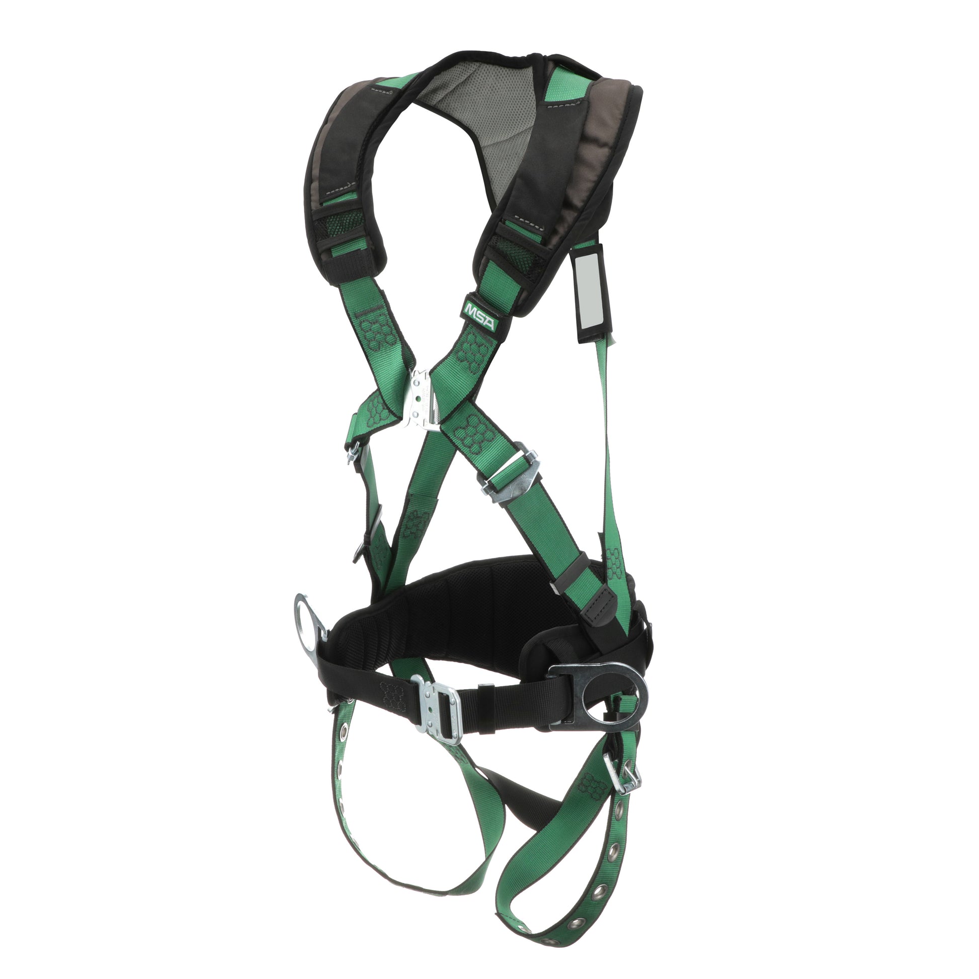MSA V-FORM+ Construction Harness w/Back & Side D-Rings - Tongue Buckle Leg Straps - Shoulder Padding - Extra Large - 10206162