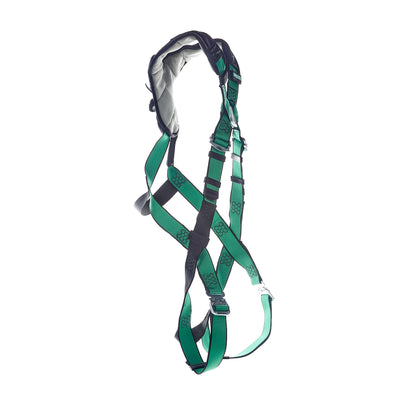 MSA V-FORM+ Harness w/Back & Front D-Rings - Quick Connect Leg Straps - Extra Large - 10206110