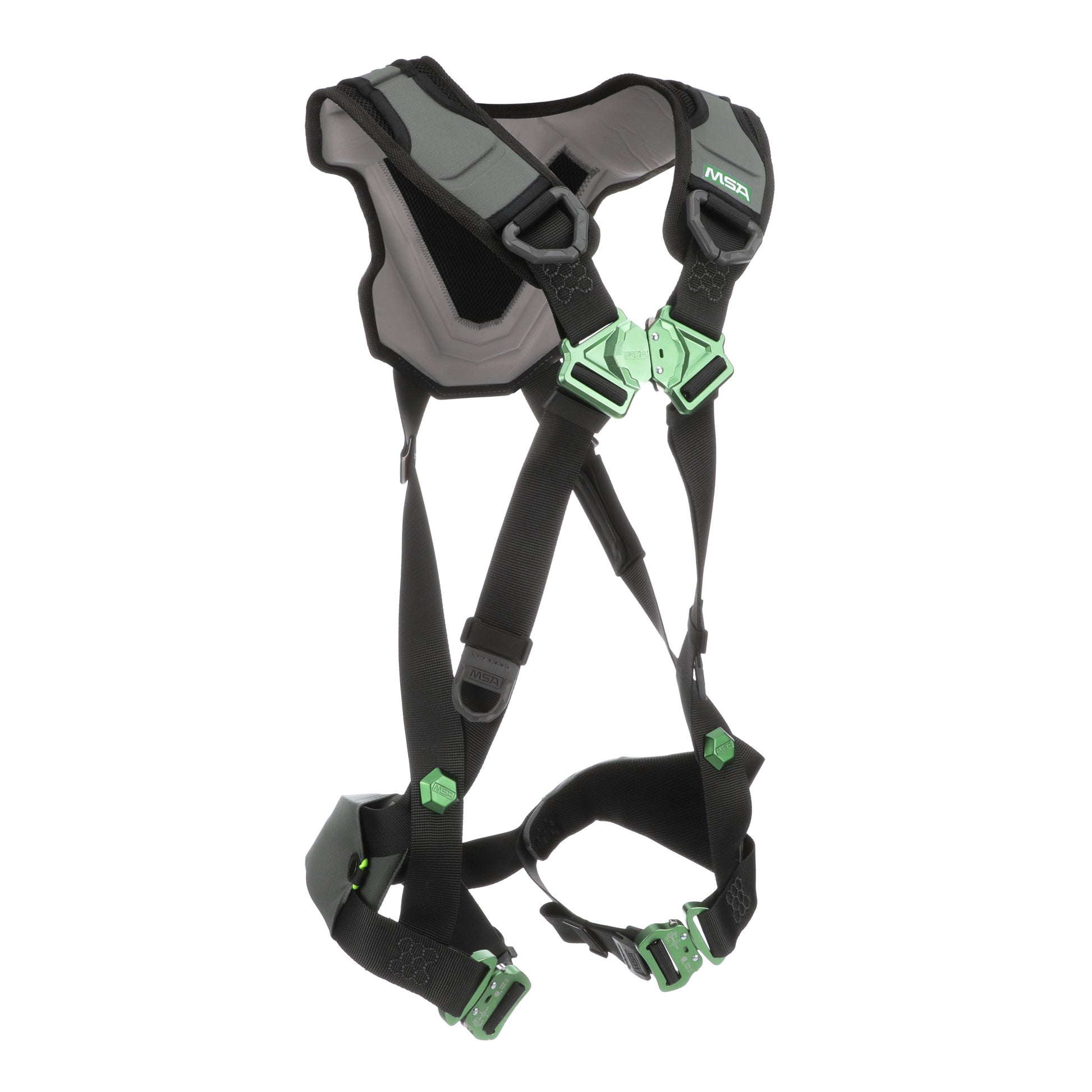 MSA V-FLEX Harness w/Back D-Ring - Quick Connect Leg Straps - Extra Large - 10239981