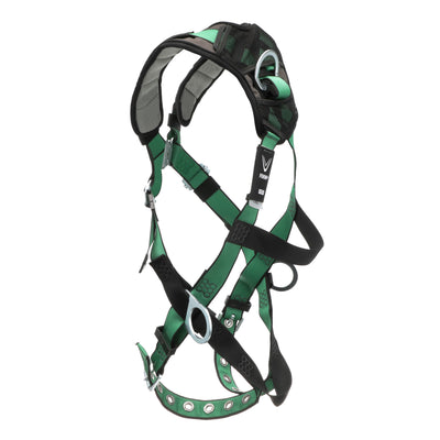 MSA V-FORM+ Harness w/Back & Side D-Rings - Tongue Buckle Leg Straps - Super Extra Large - 10206091