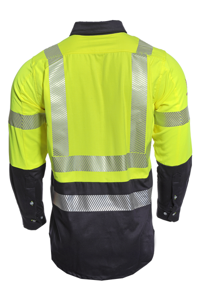 DRIFIRE FR Hi-Vis Hybrid Work Shirt Class 3 - SHRTV3C3YN RG