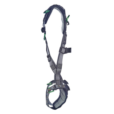 MSA V-FIT Harness w/Back & Shoulder D-Rings - Tongue Buckle Leg Straps - Shoulder & Leg Padding - Super Extra Large - 10195030