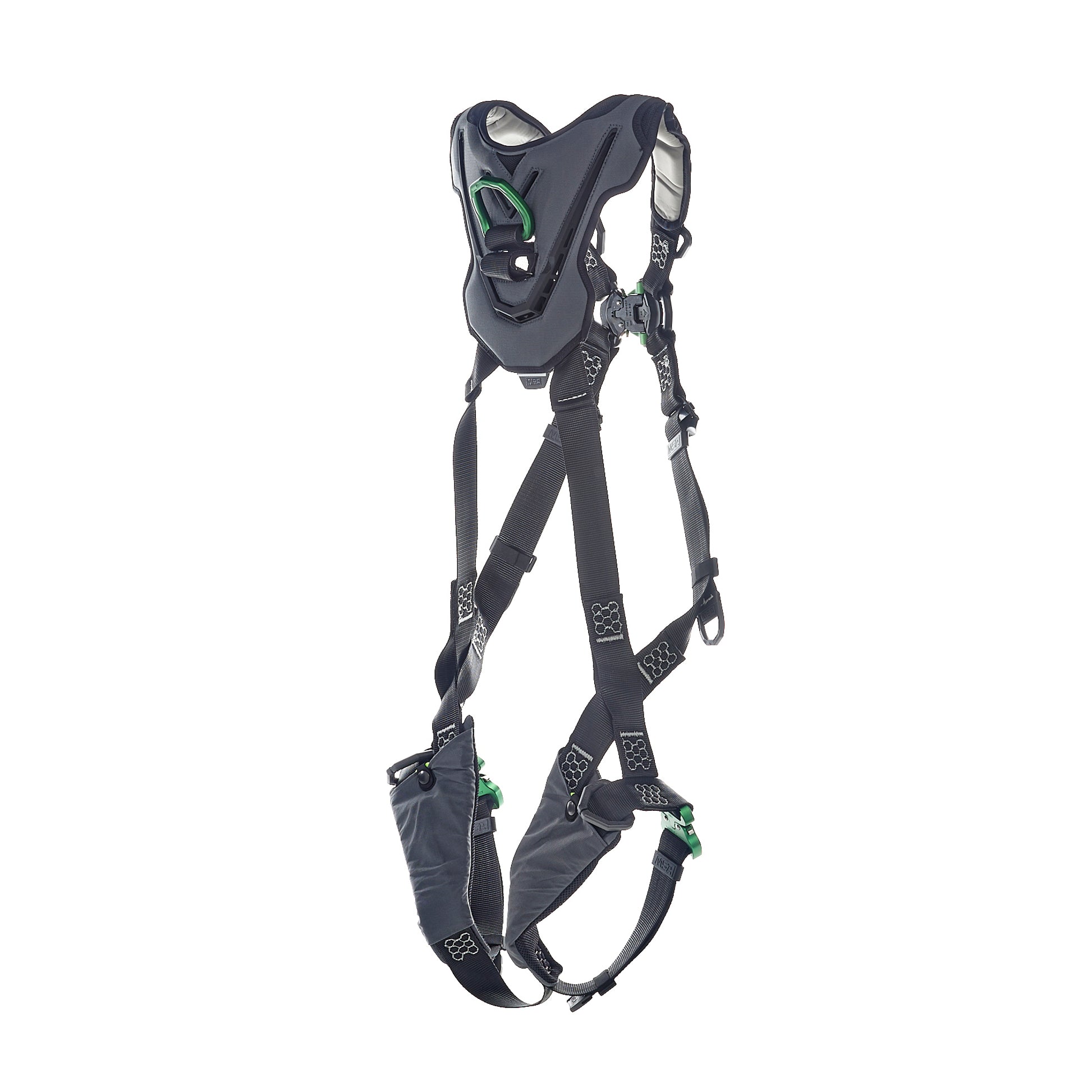 MSA V-FLEX Harness w/Back & Front D-Rings - Quick Connect Leg Straps - Extra Small - 10211316