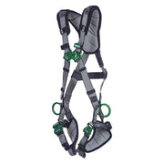 MSA V-FIT Harness w/Back & Side D-Rings - Quick-Connect Leg Straps - Shoulder & Leg Padding - Standard - 10194961