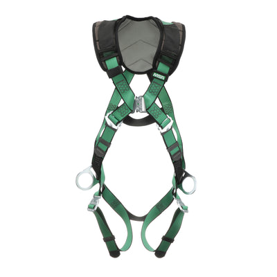 MSA V-FORM+ Harness w/Back & Side D-Rings - Quick Connect Leg Straps - Super Extra Large - 10206107
